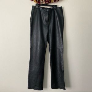 Vintage Y2K Black Leather Pants